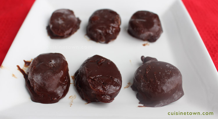 Chocolate Covered Banana Bites