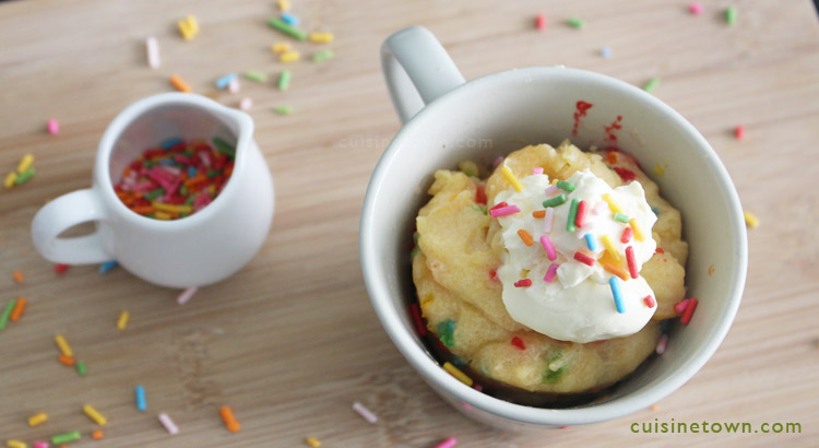 Rainbow Mug Cake