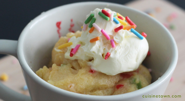 Rainbow Mug Cake