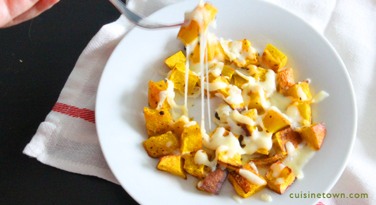 Baked Pumpkin Halloumi